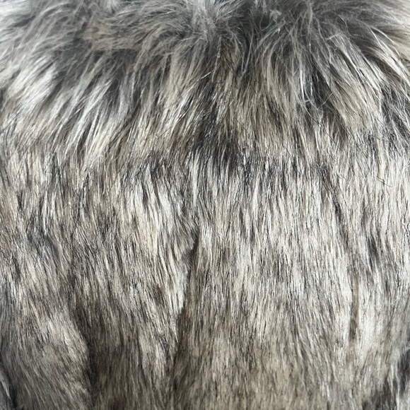 Banana Republic Brown Tan Faux Fur Hook Close Women's Sleeveless Vest XS - Picture 4 of 7